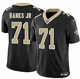 Men & Women & Youth New Orleans Saints #71 Kelvin Banks Jr Black 2025 Draft F.U.S.E. Vapor Limited Stitched Jersey,baseball caps,new era cap wholesale,wholesale hats